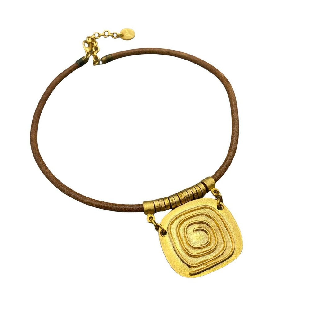 Vintage Gold and Brown Necklace